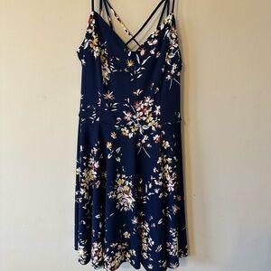 Floral Navy Dress
